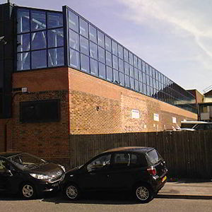 Glass corridor of Curtain walling added to a building by V&R