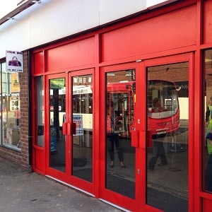 Shop frontage customer testimonial